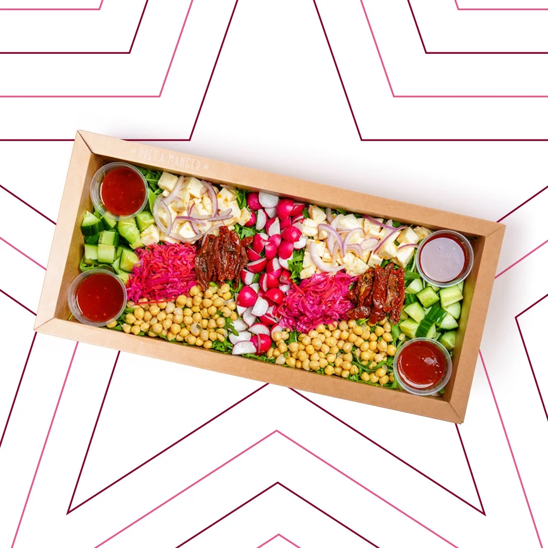 Halloumi & Hot Honey Salad Platter